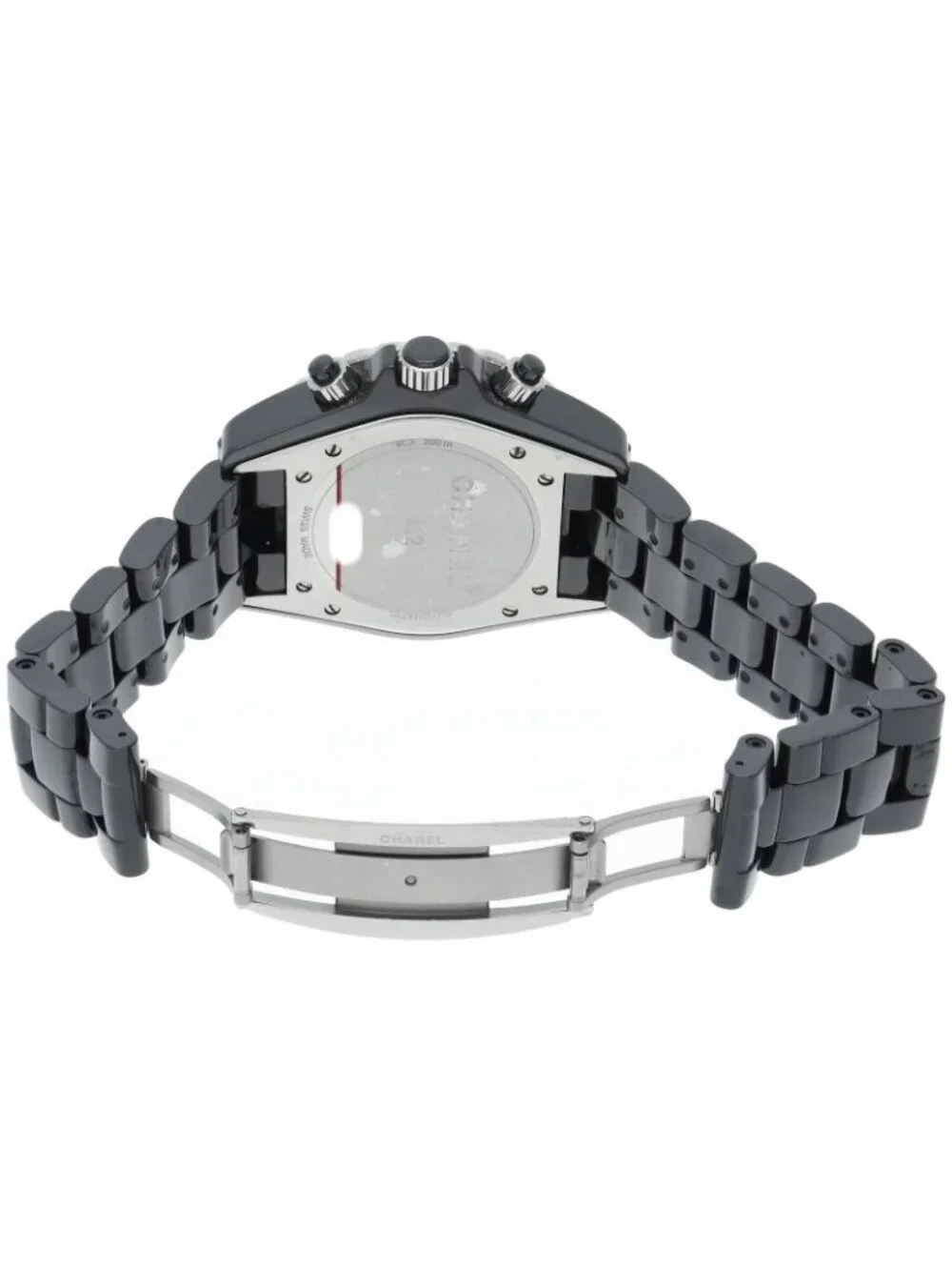 Chanel Watch 41 Chronograph Diamond Ceramic Black